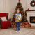 Colombia Christmas Pajama Set with Santa Skiing Colombian Flag and Holiday Ornament - Wonder Print Shop
