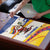 Colombia Christmas Puzzle with Santa Skiing Colombian Flag and Holiday Ornament - Wonder Print Shop