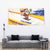 Colombia Christmas Tapestry with Santa Skiing Colombian Flag and Holiday Ornament - Wonder Print Shop