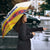 Colombia Christmas Umbrella with Santa Skiing Colombian Flag and Holiday Ornament - Wonder Print Shop