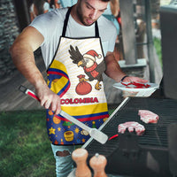 Colombia Christmas Apron with Santa Condor Gift Bag and Holiday Food Pattern - Wonder Print Shop