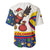 Colombia Christmas Baseball Jersey with Santa Condor Gift Bag and Holiday Food Pattern - Wonder Print Shop