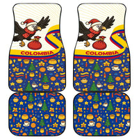 Colombia Christmas Car Mats with Santa Condor Gift Bag and Holiday Food Pattern - Wonder Print Shop