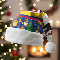 Colombia Christmas Santa Hat with Santa Condor Gift Bag and Holiday Food Pattern - Wonder Print Shop