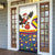 Colombia Christmas Door Cover with Santa Condor Gift Bag and Holiday Food Pattern - Wonder Print Shop
