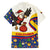 Colombia Christmas Family Matching Off The Shoulder Long Sleeve Dress and Hawaiian Shirt with Santa Condor Gift Bag and Holiday Food Pattern - Wonder Print Shop