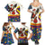 Colombia Christmas Family Matching Summer Maxi Dress and Hawaiian Shirt with Santa Condor Gift Bag and Holiday Food Pattern - Wonder Print Shop