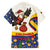 Colombia Christmas Family Matching Tank Maxi Dress and Hawaiian Shirt with Santa Condor Gift Bag and Holiday Food Pattern - Wonder Print Shop
