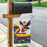 Colombia Christmas Garden Flag with Santa Condor Gift Bag and Holiday Food Pattern - Wonder Print Shop
