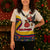 Colombia Christmas Knitted V-Neck Vest with Santa Condor Gift Bag and Holiday Food Pattern - Wonder Print Shop