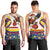 Colombia Christmas Men Tank Top with Santa Condor Gift Bag and Holiday Food Pattern - Wonder Print Shop
