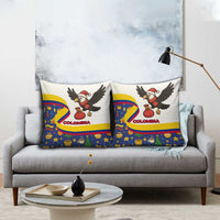 Colombia Christmas Pillow Cover with Santa Condor Gift Bag and Holiday Food Pattern - Wonder Print Shop