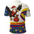Colombia Christmas Polo Shirt with Santa Condor Gift Bag and Holiday Food Pattern - Wonder Print Shop