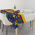 Colombia Christmas Tablecloth with Santa Condor Gift Bag and Holiday Food Pattern - Wonder Print Shop