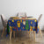 Colombia Christmas Tablecloth with Santa Condor Gift Bag and Holiday Food Pattern - Wonder Print Shop