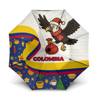 Colombia Christmas Umbrella with Santa Condor Gift Bag and Holiday Food Pattern - Wonder Print Shop