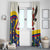 Colombia Christmas Window Curtain with Santa Condor Gift Bag and Holiday Food Pattern - Wonder Print Shop