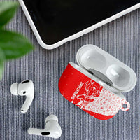 Switzerland Christmas AirPods Case with Red Reindeer Snow Forest and Holiday Icon - Wonder Print Shop