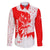 Switzerland Christmas Family Matching Long Sleeve Bodycon Dress and Hawaiian Shirt with Red Reindeer Snow Forest and Holiday Icon - Wonder Print Shop