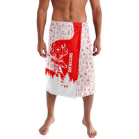 Switzerland Christmas Lavalava with Red Reindeer Snow Forest and Holiday Icon - Wonder Print Shop