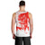 Switzerland Christmas Men Tank Top with Red Reindeer Snow Forest and Holiday Icon - Wonder Print Shop