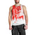 Switzerland Christmas Men Tank Top with Red Reindeer Snow Forest and Holiday Icon - Wonder Print Shop