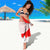Switzerland Christmas Sarong with Red Reindeer Snow Forest and Holiday Icon - Wonder Print Shop