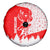 Switzerland Christmas Spare Tire Cover with Red Reindeer Snow Forest and Holiday Icon - Wonder Print Shop