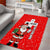 Switzerland Christmas Area Rug with Santa Sleigh Silhouette and Red Holiday Icon - Wonder Print Shop