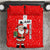 Switzerland Christmas Bedding Set with Santa Sleigh Silhouette and Red Holiday Icon - Wonder Print Shop