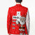 Switzerland Christmas Blazer with Santa Sleigh Silhouette and Red Holiday Icon - Wonder Print Shop