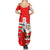 Switzerland Christmas Family Matching Summer Maxi Dress and Hawaiian Shirt with Santa Sleigh Silhouette and Red Holiday Icon - Wonder Print Shop