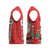 Switzerland Christmas Knitted V-Neck Vest with Santa Sleigh Silhouette and Red Holiday Icon - Wonder Print Shop