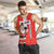 Switzerland Christmas Men Tank Top with Santa Sleigh Silhouette and Red Holiday Icon - Wonder Print Shop