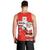 Switzerland Christmas Men Tank Top with Santa Sleigh Silhouette and Red Holiday Icon - Wonder Print Shop