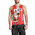 Switzerland Christmas Men Tank Top with Santa Sleigh Silhouette and Red Holiday Icon - Wonder Print Shop