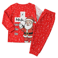 Switzerland Christmas Pajama Set with Santa Sleigh Silhouette and Red Holiday Icon - Wonder Print Shop