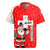 Switzerland Christmas Rugby Jersey with Santa Sleigh Silhouette and Red Holiday Icon - Wonder Print Shop