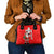 Switzerland Christmas Shoulder Handbag with Santa Sleigh Silhouette and Red Holiday Icon - Wonder Print Shop