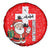 Switzerland Christmas Spare Tire Cover with Santa Sleigh Silhouette and Red Holiday Icon - Wonder Print Shop