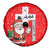 Switzerland Christmas Spare Tire Cover with Santa Sleigh Silhouette and Red Holiday Icon - Wonder Print Shop