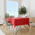 Switzerland Christmas Tablecloth with Santa Sleigh Silhouette and Red Holiday Icon - Wonder Print Shop