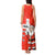 Switzerland Christmas Tank Maxi Dress with Santa Sleigh Silhouette and Red Holiday Icon - Wonder Print Shop