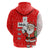 Switzerland Christmas Zip Hoodie with Santa Sleigh Silhouette and Red Holiday Icon - Wonder Print Shop