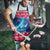 Norway Christmas Apron with Northern Lights Snowflake Pattern and Nordic Forest - Wonder Print Shop