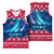 Norway Christmas Basketball Jersey with Northern Lights Snowflake Pattern and Nordic Forest - Wonder Print Shop