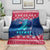 Norway Christmas Blanket with Northern Lights Snowflake Pattern and Nordic Forest - Wonder Print Shop