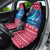 Norway Christmas Car Seat Cover with Northern Lights Snowflake Pattern and Nordic Forest - Wonder Print Shop