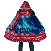 Norway Christmas Cloak with Northern Lights Snowflake Pattern and Nordic Forest - Wonder Print Shop