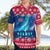 Norway Christmas Hawaiian Shirt with Northern Lights Snowflake Pattern and Nordic Forest - Wonder Print Shop